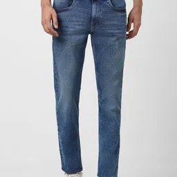 VAN HEUSEN DENIM LABS Men Blue Slim Fit Heavy Fade Jeans-image-61