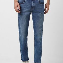 VAN HEUSEN DENIM LABS Men Slim Fit Heavy Fade Clean Look Stretchable Jeans-image-67