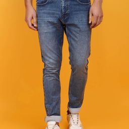 V-Mart Men Slim Fit Clean Look Heavy Fade Knitted Cotton Jeans-image-28