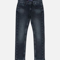 Pepe Jeans Boys Slim Fit Mid-Rise Heavy Fade Dark Shade Clean Look Stretchable Jeans-image-64