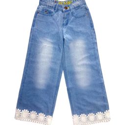 Knit N Knot Girls Flared High-Rise Heavy Fade Jeans-image-73