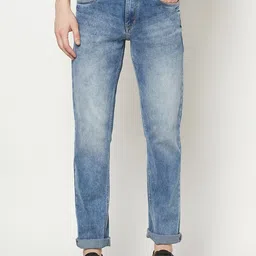 Octave Men Blue Heavy Fade Regular FIt Jeans-picture-47