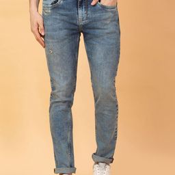 Being Human Men Low Distress Heavy Fade Jeans-image-53