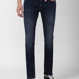 Peter England Casuals Men Tapered Fit Clean Look Heavy Fade Stretchable Jeans-picture-49