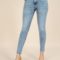 Freehand by The Indian Garage Co Women Slim Fit Heavy Fade Stretchable Cotton Jeans-picture-26