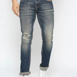 Being Human Men Mid-Rise Mildly Distressed Heavy Fade Jeans-image-38