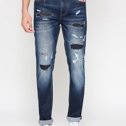 Being Human Men Mildly Distressed Heavy Fade Slim Fit Jeans-image-44