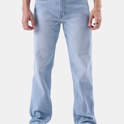The Souled Store Men Blue Straight Fit Mid-Rise Clean Look Heavy Fade Jeans-picture-49
