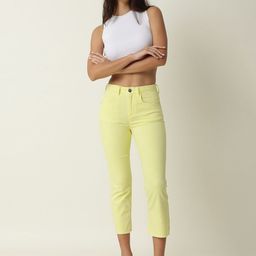 RAREISM Women Yellow Slim Fit Jeans-picture-28
