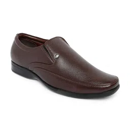 Action Men DOTCOM Square Toe Textured Leather Formal Slip-On Shoes image 4