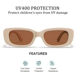 SYGA Kids Rectangle Sunglasses with UV Protected Lens GL-284 image 3