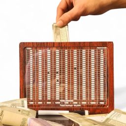Wooden Money/Piggy Bank Box for Kids, Savings Box(50,000) Coin Bank-image-24