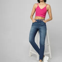 ONLY Women Skinny Fit Light Fade Cotton Jeans-image-38