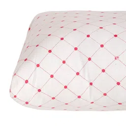 HOSTA HOMES Set Of 2 White & Red Polka Dots Printed Square Cushions image 3