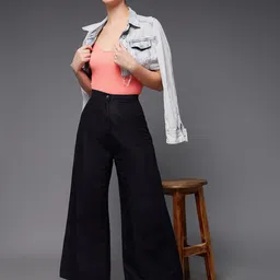 Dressberry Basics Women Homerun Hero Black Relaxed Fit High-Rise Jeans-image-12