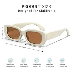 SYGA Kids Rectangle Sunglasses with UV Protected Lens GL-278 image 5