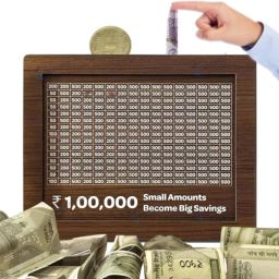Handmade Wooden Money/Piggy Bank,Savings Challenge Box,Savings Box,Gift Coin Bank-image-72