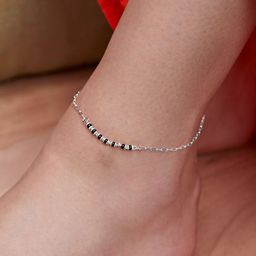AIKA BY MINUTIAE Silver-Plated Anklet-43