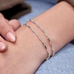 AIKA BY MINUTIAE Silver-Plated Link Bracelet-43