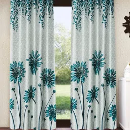 213 cm (7 ft) Polyester Semi Transparent Door Curtain (Pack Of 2)-image-92