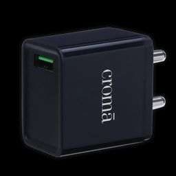 Croma 18W Type A Fast Charger (Adapter Only, Smart IC Technology, Black)-12