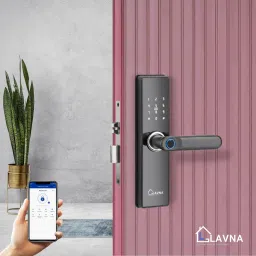 LAVNALOCKS Digital Smart Door Lock_6 Way Unlock_ Fingerprint_ Manual Key Access for Wooden Doors Smart Door Lock-47