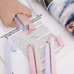 daggeron Aesthetic Pastel Cute Highlighters | Mild Colors With Soft Chisel Tip | No Bleed image 4