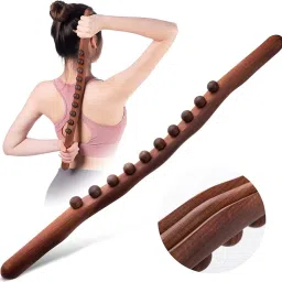 10 Bead Massage Stick Wooden Gua Sha Tool Therapy Body Muscle Belly Relief-image-73
