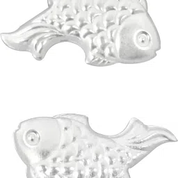 pure silver fish/chandi ki machli/fish for Astrological and lal kitab remedy Decorative Showpiece-0.1 cm-image-33