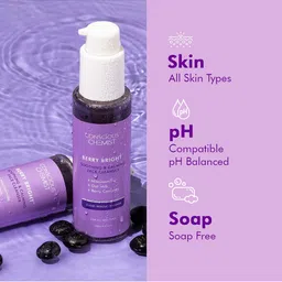 Conscious Chemist Set of Berry Bright Soothing Face Cleanser 100ml & Face Mask 50ml image 2