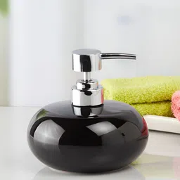 Kookee Black Glossy Ceramic Soap Dispenser-24