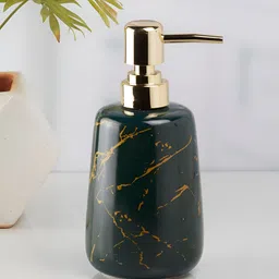 Kookee Green Abstract Ceramic Soap Dispenser-10