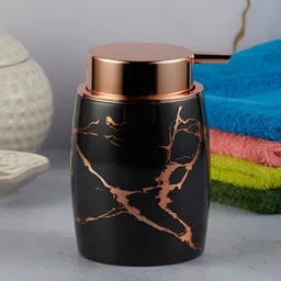 Kookee Black Abstract Printed Soap Dispenser-10