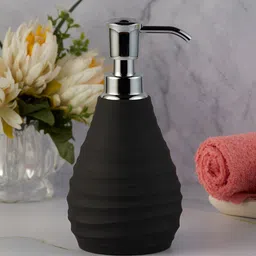 Kookee Black Abstract Printed Soap Dispenser-9
