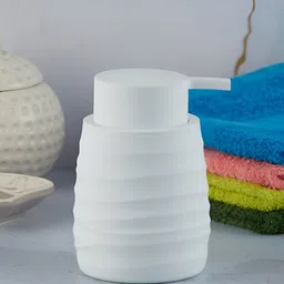 Kookee White Abstract Printed Soap Dispenser-55