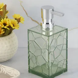 Kookee Green Abstract Glass Soap Dispenser image 3