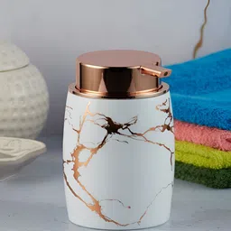 Kookee White Abstract Printed Soap Dispenser image 4