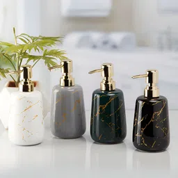 Kookee Green Abstract Ceramic Soap Dispenser image 2
