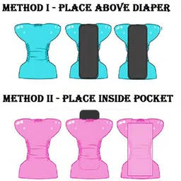 Babymoon Set Of 3 Reusable Cloth Diaper Insert image 2