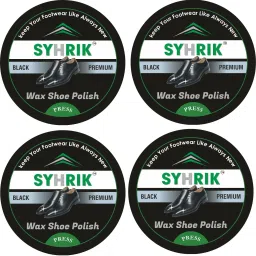 Graphene (Pack of 4) Black Press Wax Polish 4x40 gram Leather Shoe Wax Polish (Black) Leather Shoe Cream-image-38
