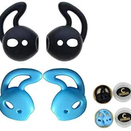 Crysendo AirPods Silicone Earbuds Eartips (2 Pairs) Over The Ear Headphone Cushion-18
