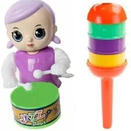 Drummer and Little Babies Musical Rattle for Toddlers. Best Toy for Infants. Rattle-image-34