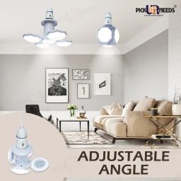 daily needs shop Foldable Fan Blade LED Light Bulb, Super Bright Angle Adjustable Home Ceiling Ceiling Light Ceiling Lamp image 4