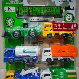Construction Vehicle Toy for Kids-Automobile Pull Along Toy Set-image-64