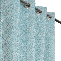 213 cm (7 ft) Jacquard Room Darkening Door Curtain Single Curtain-image-60