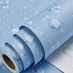 1000 cm 48 Sq. Feet DIY Self Adhesive Wallpaper with Water Dew Drops for Home Decor(Multicolor) Self Adhesive Sticker-image-83