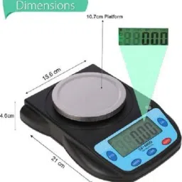 D-DEVOX Electronic Compact Weighing Scale (Black &Blue) Weighing Scale image 4