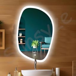 Non-Geometric Shape Led Mirror|| Size 18x24|| Bathroom Mirror-image-17