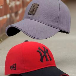 Embroidered, Solid, Self Design Sports/Regular Cap-image-38