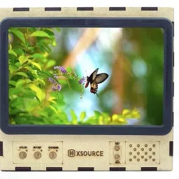 XSOURCE 7.5 inch Wooden Retro Style TV Magnifier Screen Glass for Mobile Holder (BEIGE) Screen Expander Phone-9
